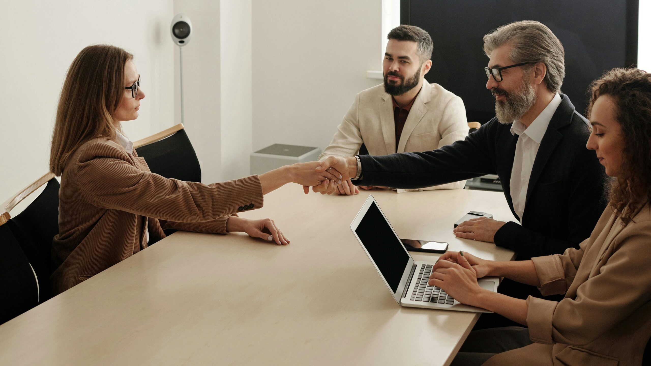 Businesspeople Shaking Hands